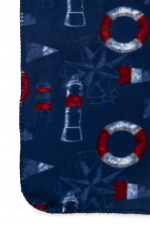 Lord Nelson Victory Fleeceponcho Kuling, Marine, 120x160 cm