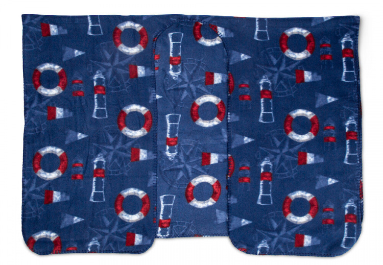 Lord Nelson Victory Fleeceponcho Kuling, Marine, 120x160 cm