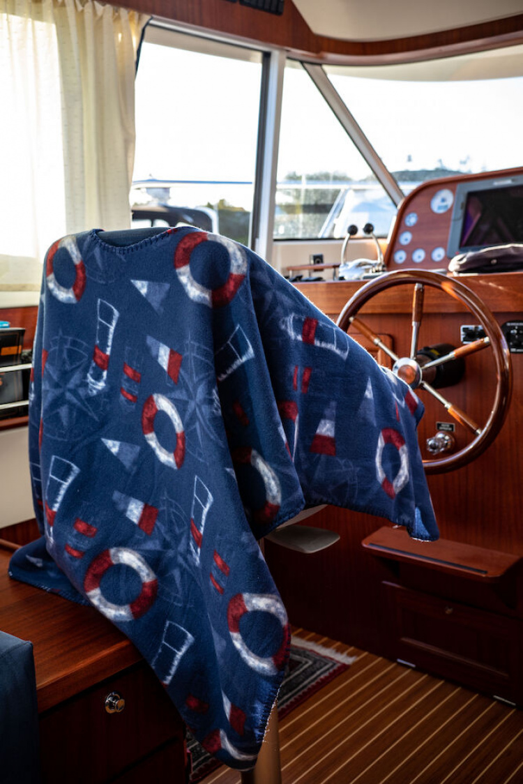 Lord Nelson Victory Fleeceponcho Kuling, Marine, 120x160 cm