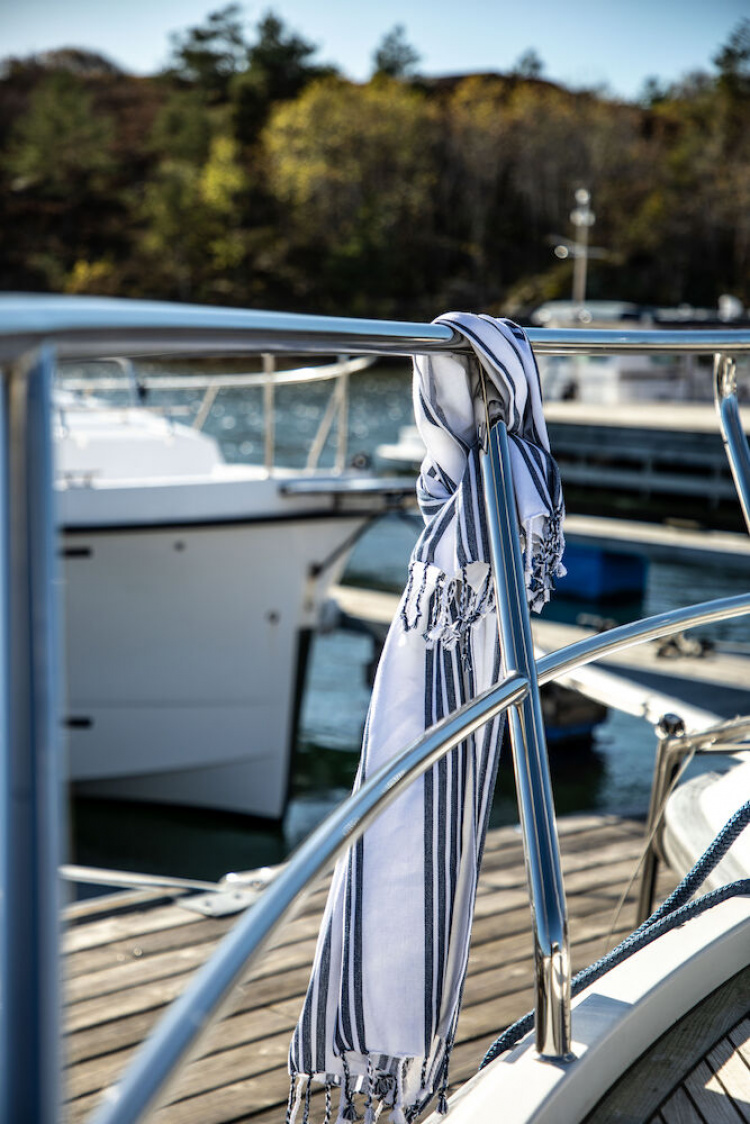 Lord Nelson Victory Torsvik Hamam Badehåndkle, Navy, 100x180 cm