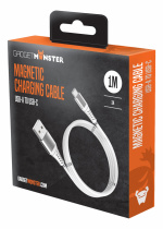GadgetMonster Magnetisk USB-C-ladekabel, uten kabelrot, 2,4A, 1 m
