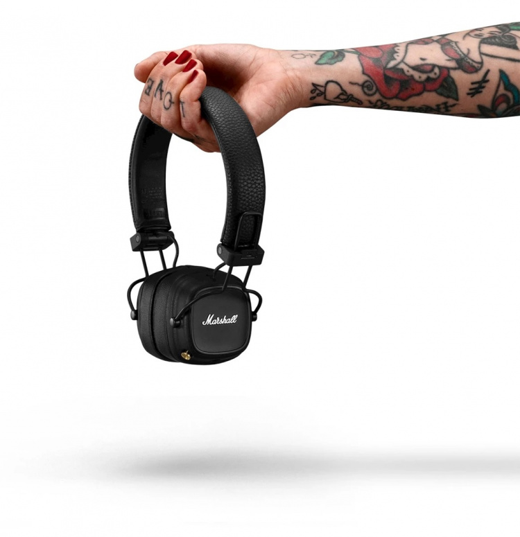 Marshall Major IV trådløse hodetelefoner med ører, svart