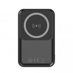 Forever MATB-100 Powerbank med trådløs lading, PD QC 22,5W 10000 mAh, svart