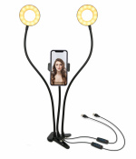 United VBL2177 Dobbel ringbelysning med mobilholder