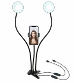 United VBL2177 Dobbel ringbelysning med mobilholder