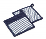 Lord Nelson Victory Grytekluter 2-pakning, Hvit/Marine