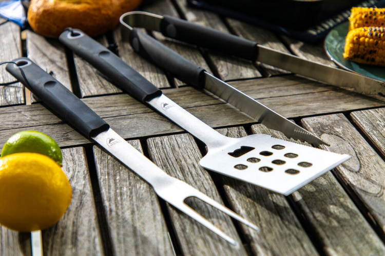 Orrefors Hunting Grillverktøy 3 deler, svart Orrefors Hunting Grillverktøy 3 deler, svart