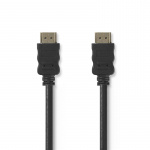 Nedis High Speed HDMI ™ kabel med Ethernet | HDMI ™ -kontakt | HDMI ™ -kontakt | 4K@30Hz | ARC | 10.2 Gbps | 3.00 m | Rund | PVC | Sort | Konvolutt Nedis High Speed HDMI ™ kabel med Ethernet | HDMI ™ -kontakt | HDMI ™ -kontakt | 4K@30Hz | ARC | 10.2 Gbps | 3.00 m | Rund | PVC | Sort | Konvolutt