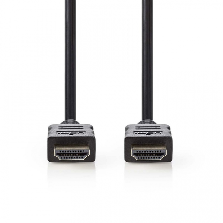 Nedis High Speed HDMI ™ kabel med Ethernet | HDMI ™ -kontakt | HDMI ™ -kontakt | 4K@30Hz | ARC | 10.2 Gbps | 3.00 m | Rund | PVC | Sort | Konvolutt Nedis High Speed HDMI ™ kabel med Ethernet | HDMI ™ -kontakt | HDMI ™ -kontakt | 4K@30Hz | ARC | 10.2 Gbps | 3.00 m | Rund | PVC | Sort | Konvolutt