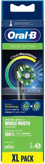 Oral-B Cross Action Black 5-pakning Oral-B Cross Action Black 5-pakning