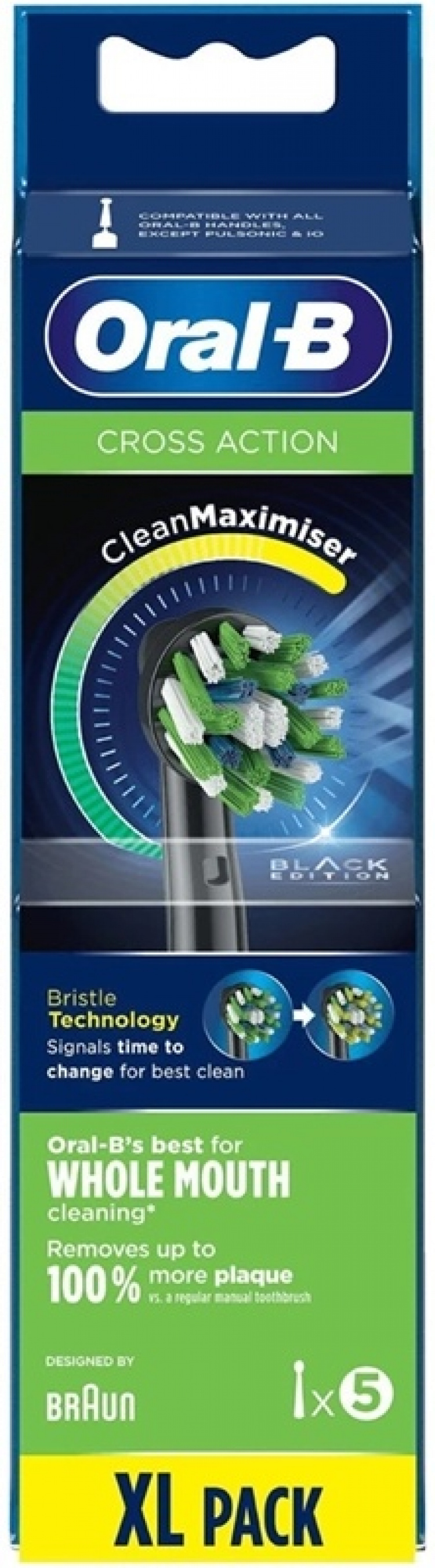 Oral-B Cross Action Black 5-pakning Oral-B Cross Action Black 5-pakning