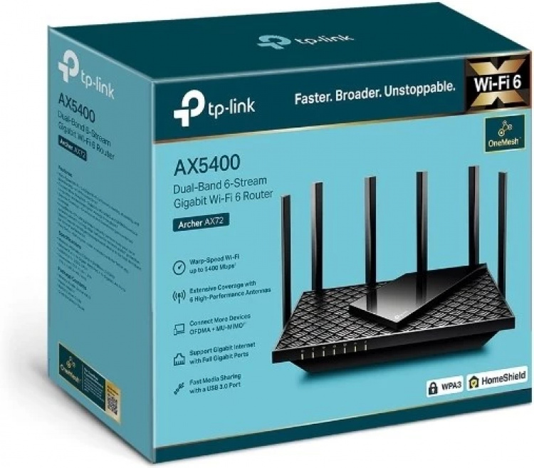 TP-LINK Archer AX72 WiFi 6 Gaming-ruter