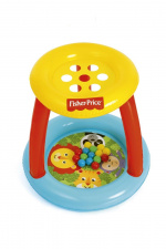 Bestway Fisher Price oppblåsbare barnebasseng / ballbinge med dyremotiv