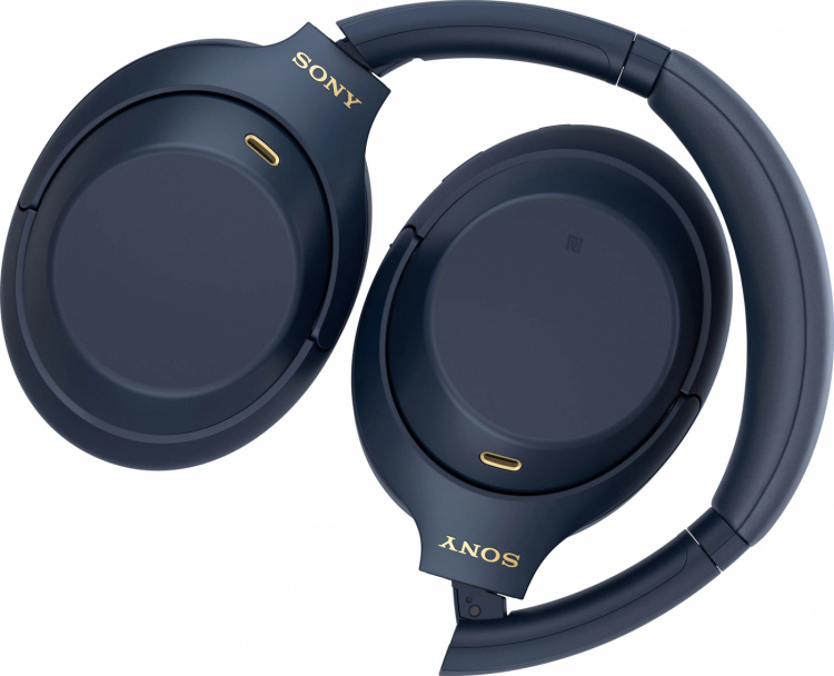 Sony trådløse around-ear-hodetelefoner WH-1000XM4, Blå