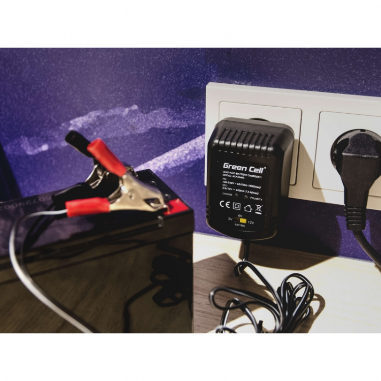 Green Cell Universal batterilader AGM 2V/6V/12V