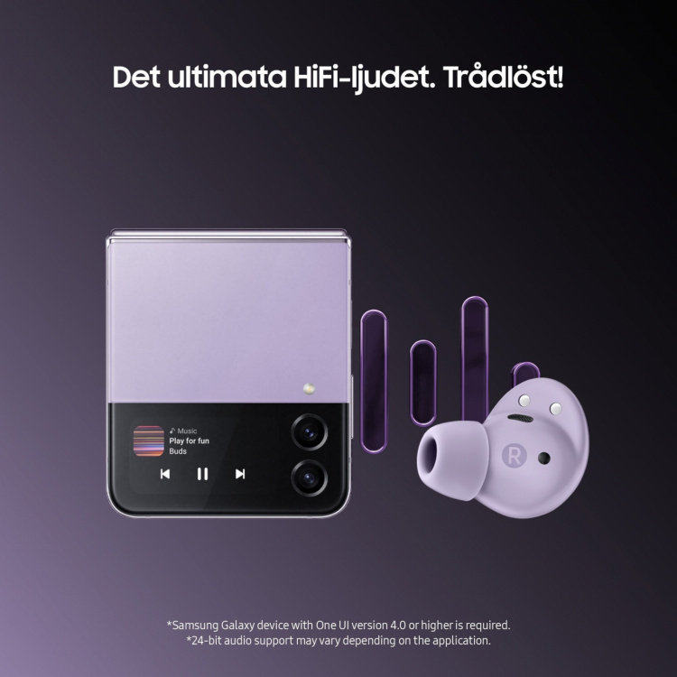 Samsung Galaxy Buds 2 Pro SM-R510N Trådløse in-ear-øretelefoner i grafitt-svart