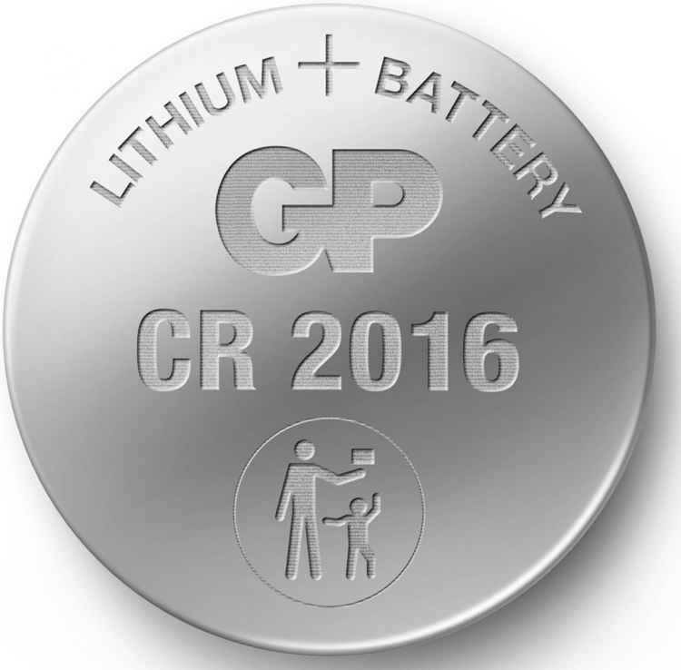 GP Knappcelle litium CR2016, 4-pakning GP Knappcelle litium CR2016, 4-pakning