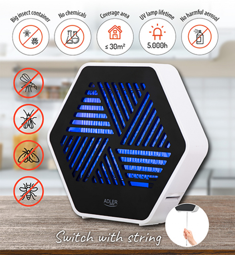 Adler AD 7939 Anti-mygg lampe, UV Adler AD 7939 Anti-mygg lampe, UV