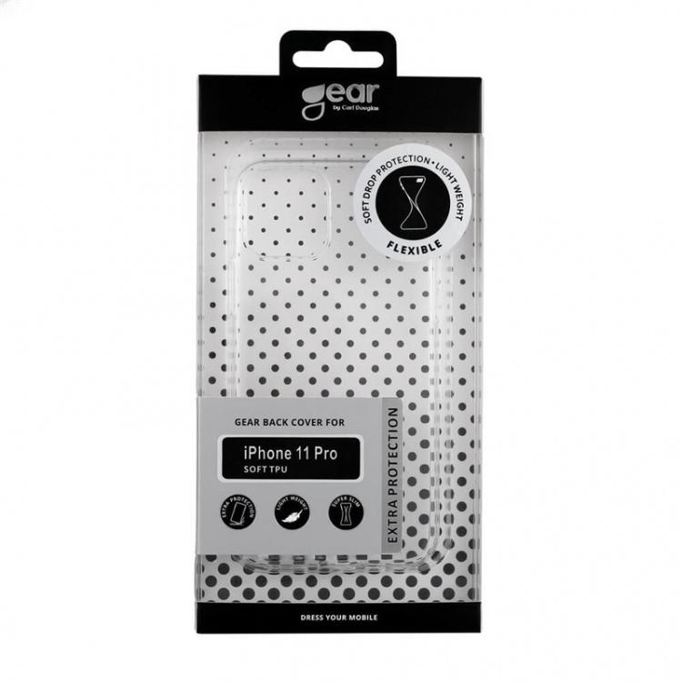 Gear Mobildeksel TPU Transparent - iPhone 11 Pro