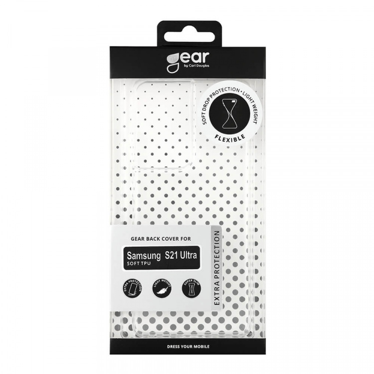 Gear Mobildeksel TPU Transparent - Samsung S21 Ultra