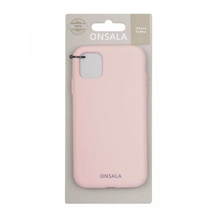 Onsala Mobildeksel Silikon Sand Pink - iPhone 11 Pro