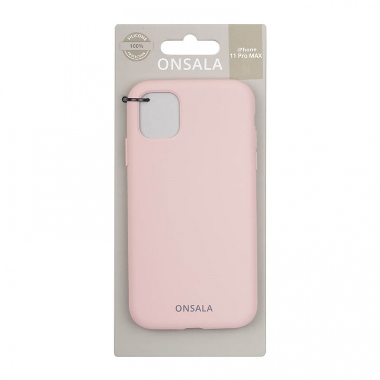 Onsala Mobildeksel Silikon Sand Pink - iPhone 11 Pro Max Onsala Mobildeksel Silikon Sand Pink - iPhone 11 Pro Max
