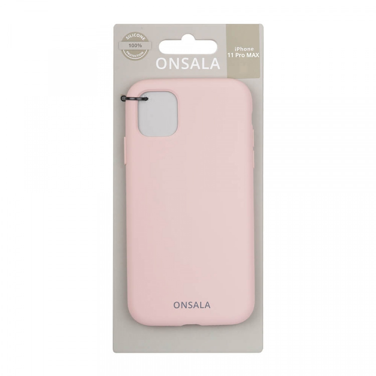 Onsala Mobildeksel Silikon Sand Pink - iPhone 11 Pro Max Onsala Mobildeksel Silikon Sand Pink - iPhone 11 Pro Max