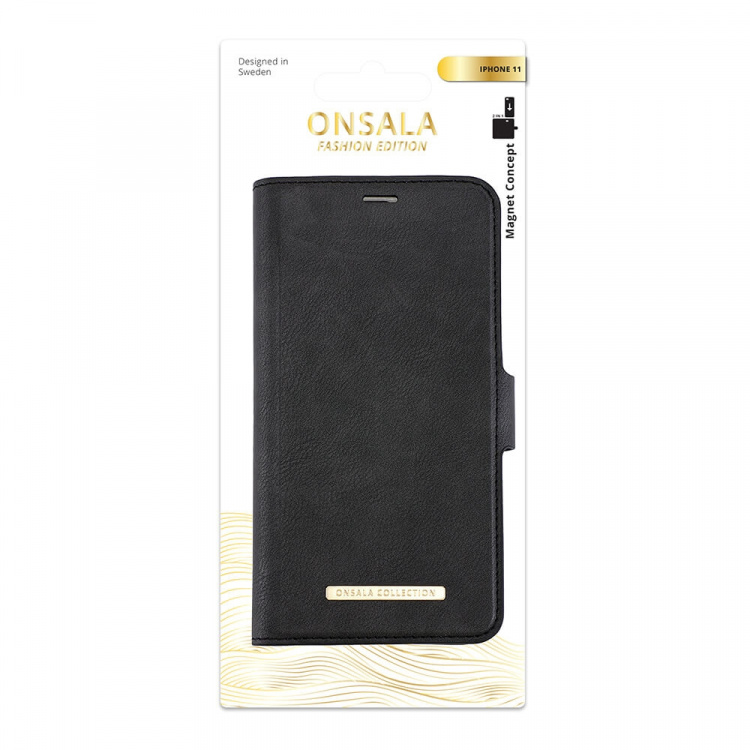 Onsala COLLECTION Lommebokveske Midnight Black iPhone 11