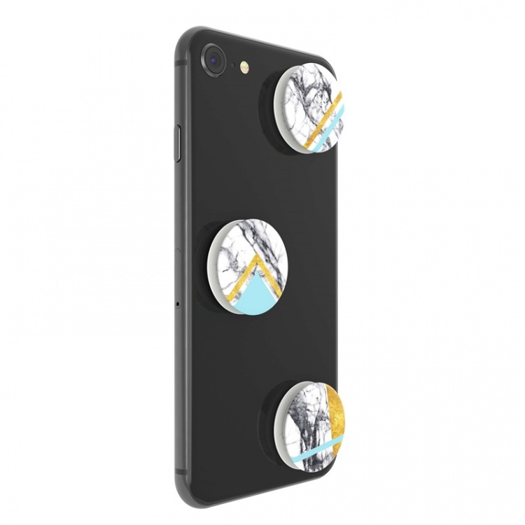 PopSockets White Marble Glam Avtagbare MINI Grip 3pack