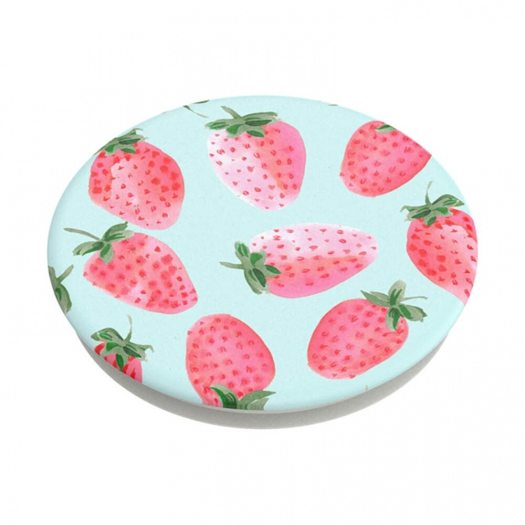 PopSockets Strawberry Rain Avtagbart Grip med Stativfunksjon PopSockets Strawberry Rain Avtagbart Grip med Stativfunksjon