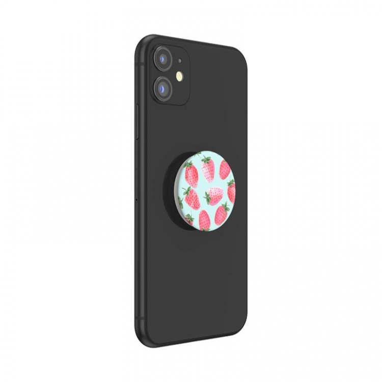 PopSockets Strawberry Rain Avtagbart Grip med Stativfunksjon PopSockets Strawberry Rain Avtagbart Grip med Stativfunksjon