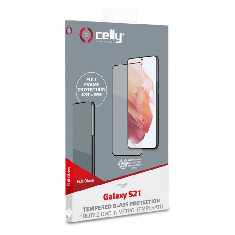 Celly Skjermbeskytter Herdet glass Galaxy S21