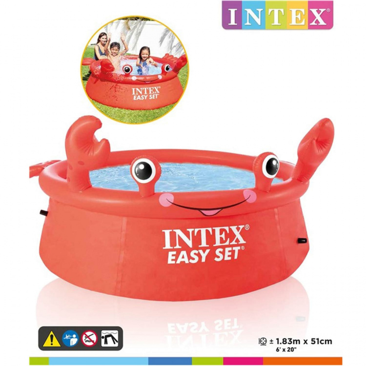 Intex Easy Set Pool, Crab 183x51cm Intex Easy Set Pool, Crab 183x51cm