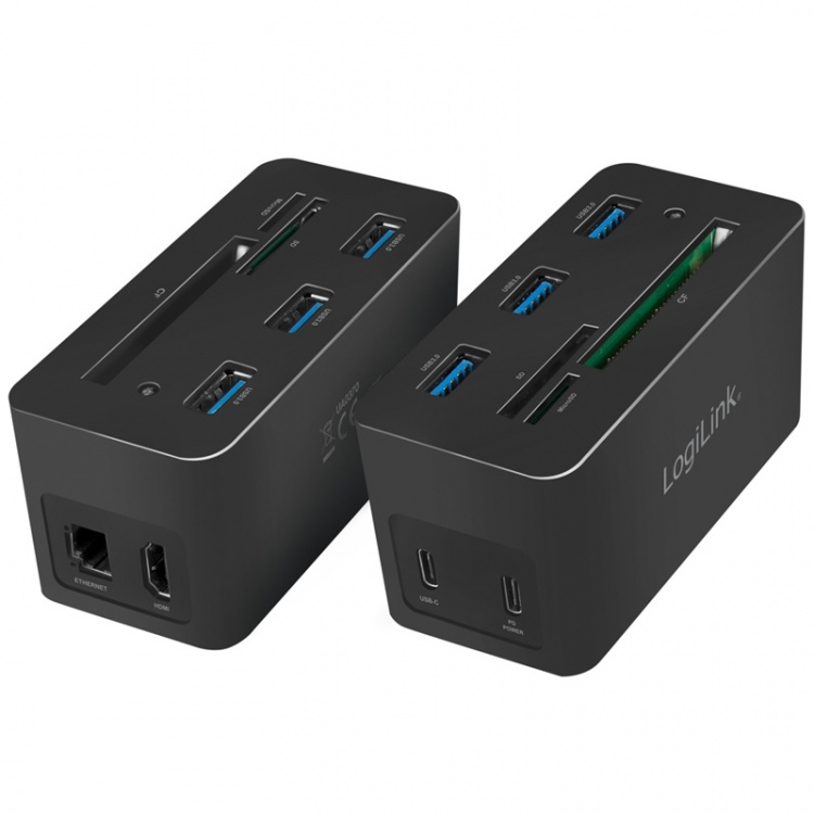 LogiLink PC/Mac mini-dokk HDMI, USB-C, USB