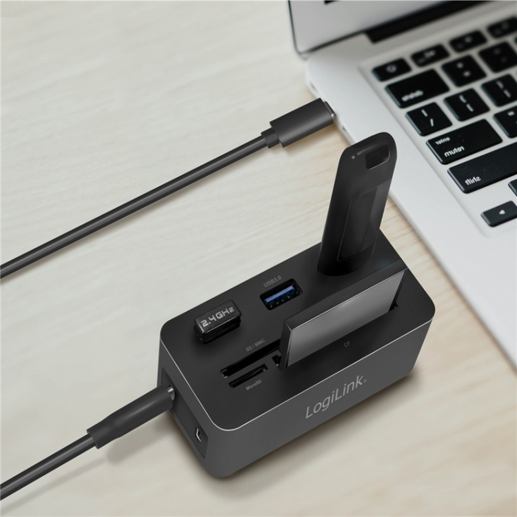 LogiLink PC/Mac mini-dokk HDMI, USB-C, USB