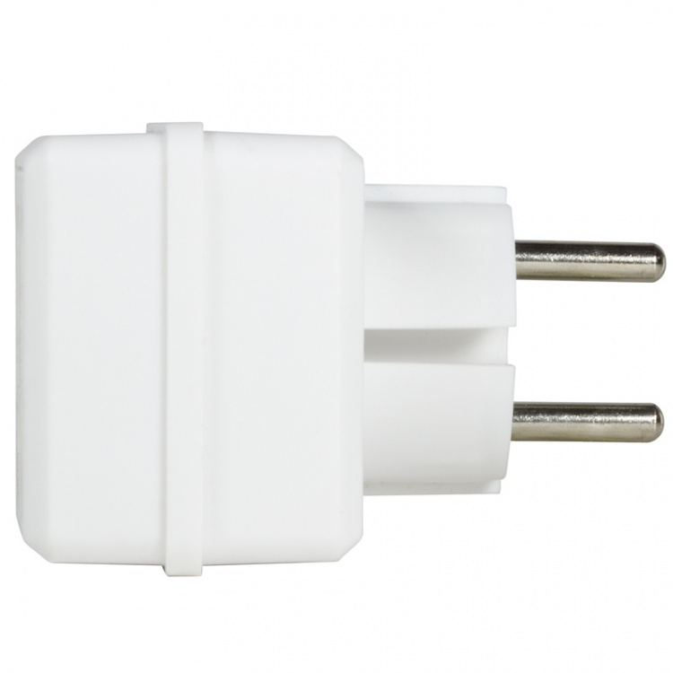 LogiLink Strømlist med 4 Euro-stikkontakter Hvit