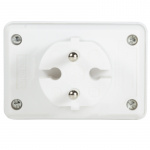 LogiLink Strømlist med 4 Euro-stikkontakter Hvit