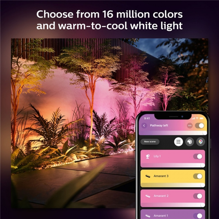 Philips Hue Amarant hagestrålebelysning Wh/Colour 12V Philips Hue Amarant hagestrålebelysning Wh/Colour 12V