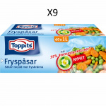 Toppits Fryseposer 1L 60stk (Merk 9stk DFP)