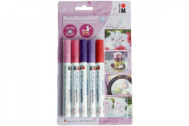 Marabu Blyanter til porselen, 5 stk