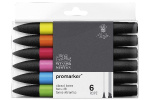 Winsor Promarker 6stk, levende toner