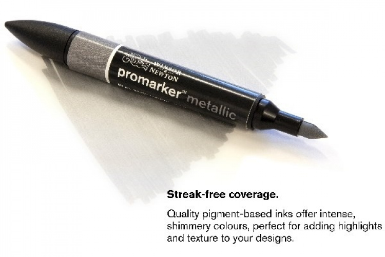 Winsor Promarker Metallic Marker 6 stk Winsor Promarker Metallic Marker 6 stk