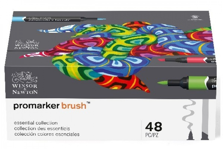 Winsor Brushmarker 48 stk, Essential-kolleksjon