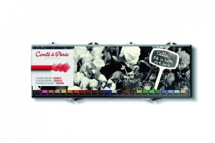 Conté à Paris Pastellkritt, 24stk Conté à Paris Pastellkritt, 24stk