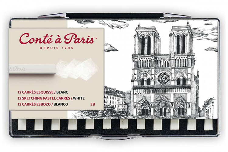 Conté à Paris Pastellkritt 2B, hvit