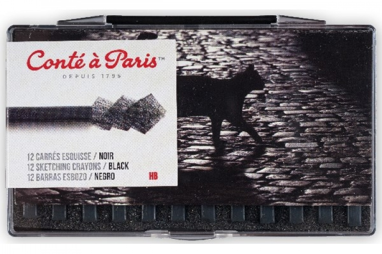 Conté à Paris Pastellkritt B, svart