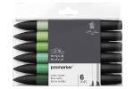 Winsor Promarker 6 stk, grønne toner