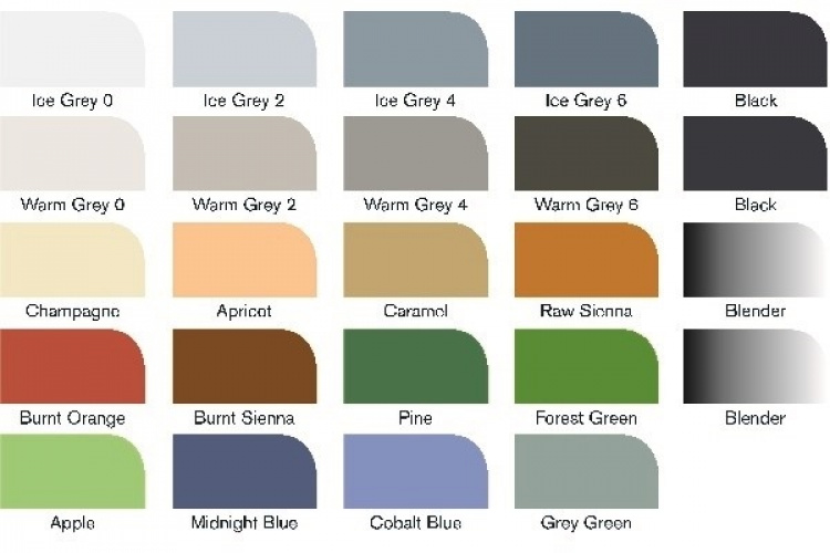 Winsor Promarker 24 stk, arkitektoniske toner Winsor Promarker 24 stk, arkitektoniske toner