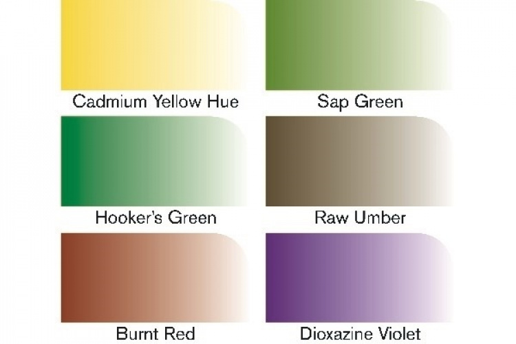 Winsor WaterColour Marker 6-pakning, sett med løvfargetoner Winsor WaterColour Marker 6-pakning, sett med løvfargetoner