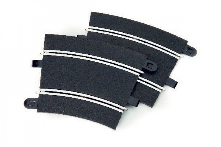 Scalextric 2 stk Rad 3 ytre kurve 22,5°